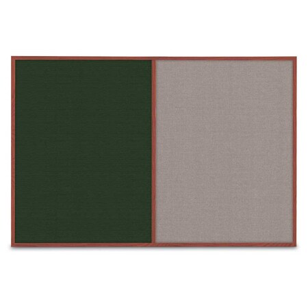 United Visual Products Slim Style Indoor Enclosed Corkboard, 42 UVRDS42SBH-SATIN-BLACK
